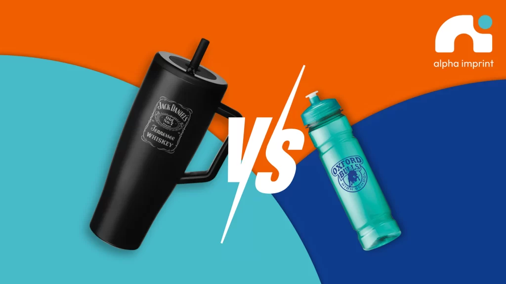 Custom tumblers Vs Custom Water Bottles