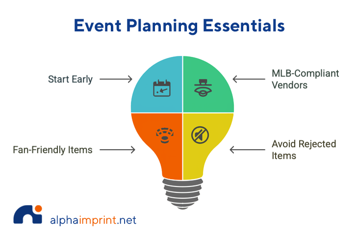 Event Planning Essentials for MLB promo products