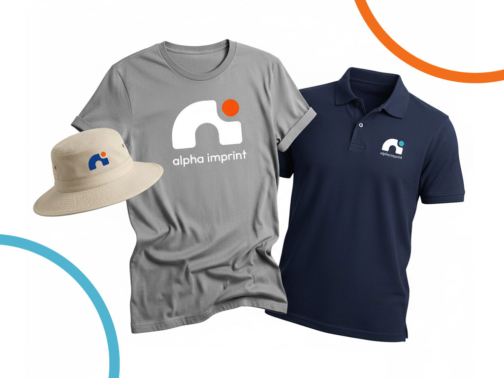 Custom apparel items like t-shirts, hats, and more are highly practical and can make a great impression.