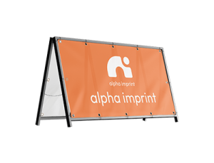 Custom banner A-frame Houston