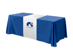 Custom table runner with logo Houston