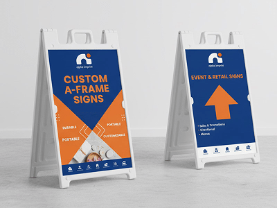 Custom A-frame signs Houston