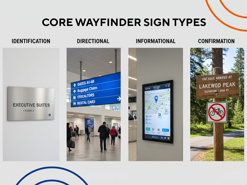 Core way finder sign types