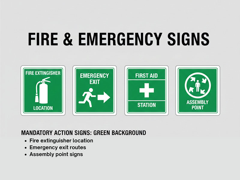 Fire & Emergency Signs