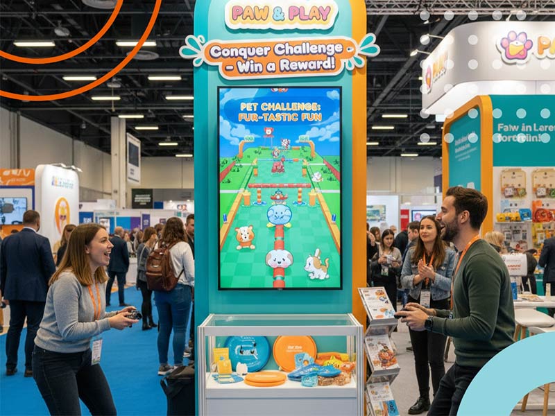 Gamification can attract visitors in your trade show booth
