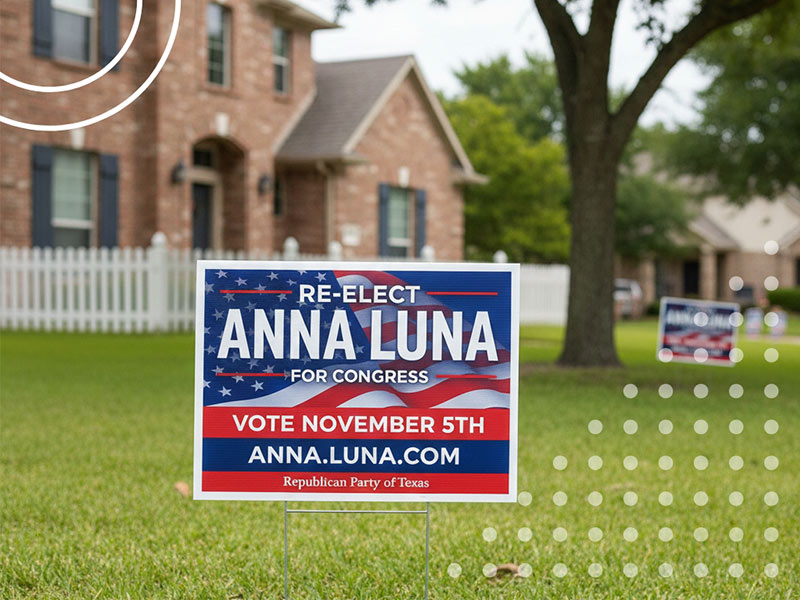 Political yard signs