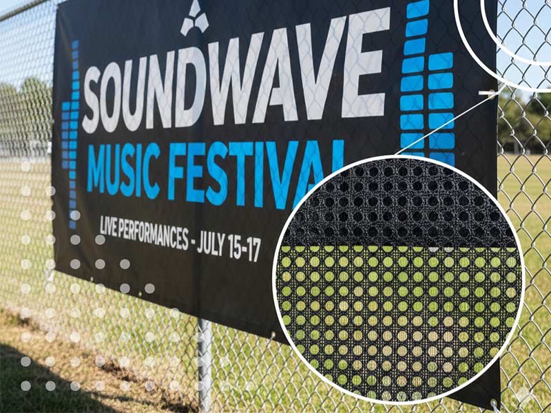 What is a mesh banner?