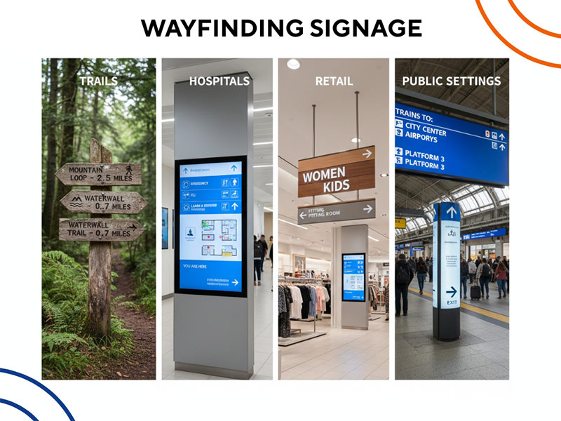 What is wayfinding signage?