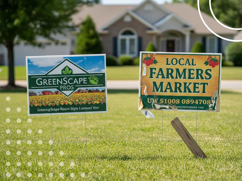 Why lawn sign materials matter