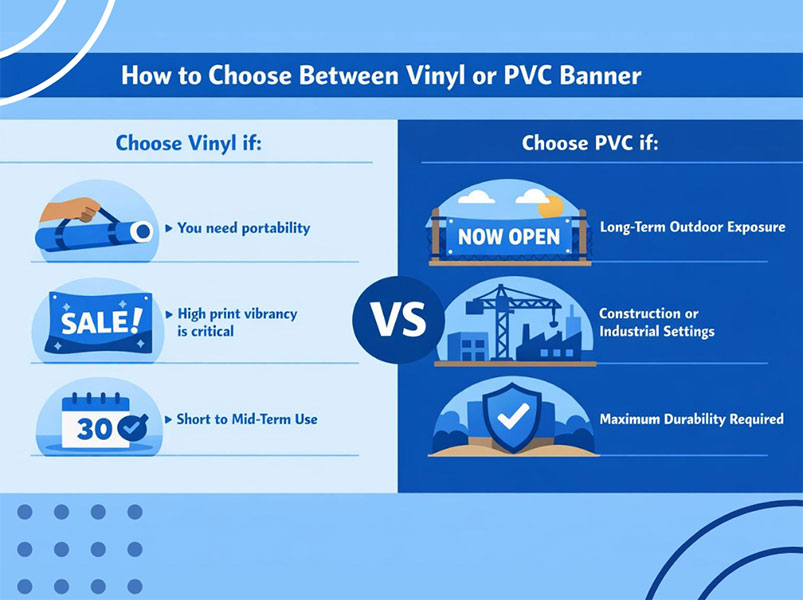 How to choose between vinyl vs. PVC banners?