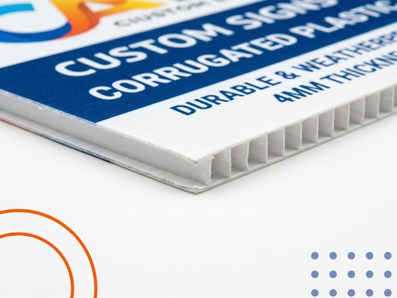 Corrugated plastic