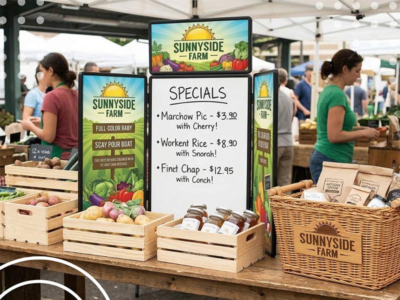 Creative Farmers Market Booth Display Ideas