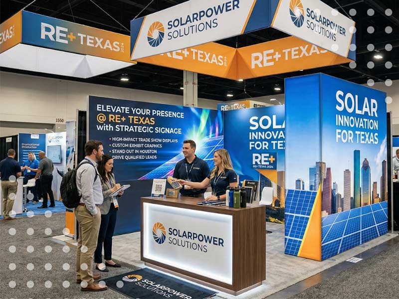 Elevate Your Presence at RE+ Texas with Strategic Signage & Promotional Campaigns