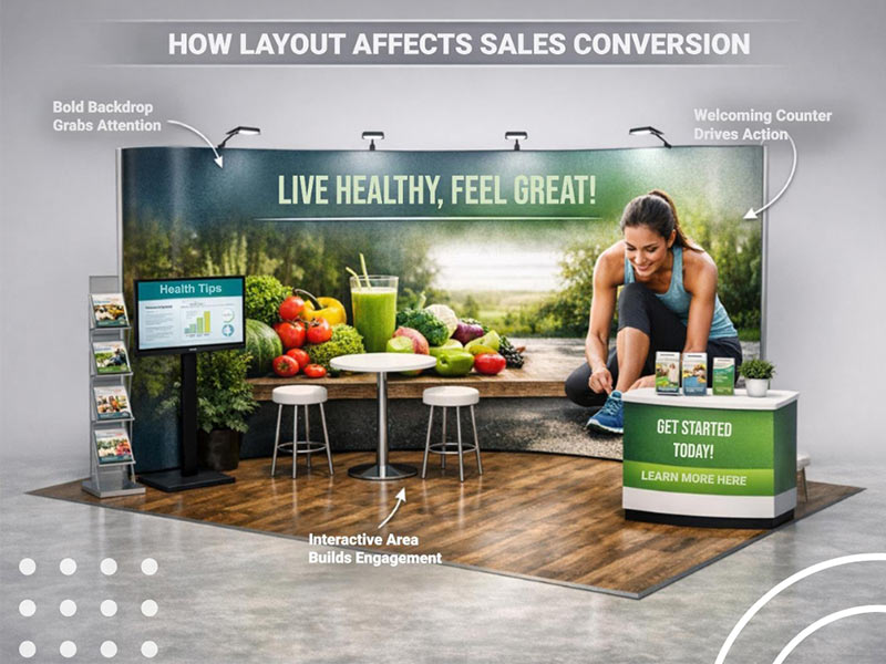 Smart vendor booth layouts that maximize space & flow