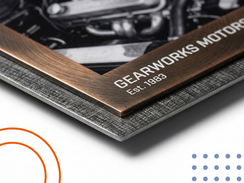 Stainless steel material for signage
