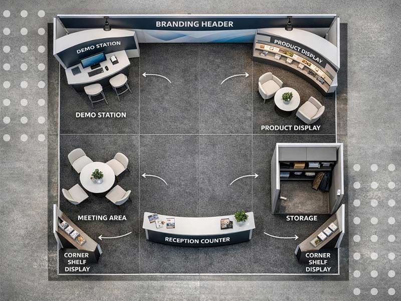 10x10 vendor booth ideas that maximize every inch