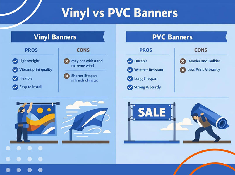 Vinyl and PVC banners pros and cons