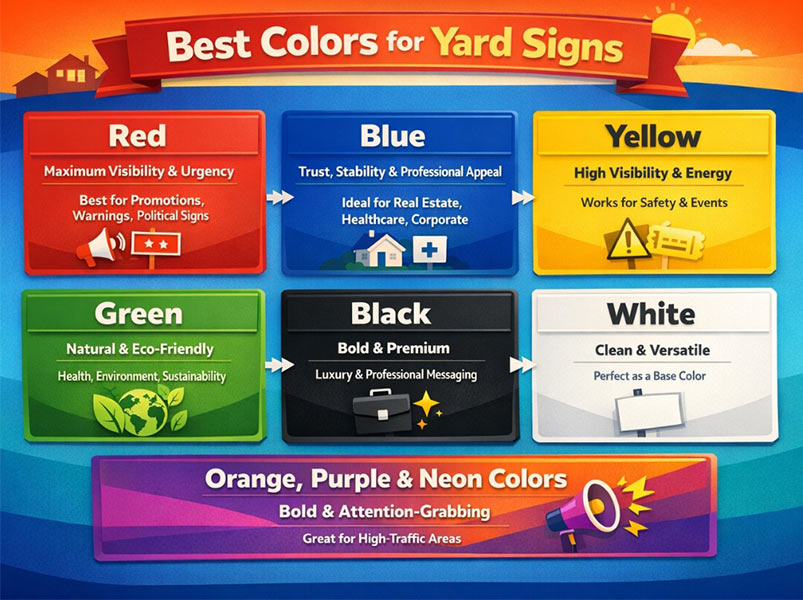 Best colors for yard signs