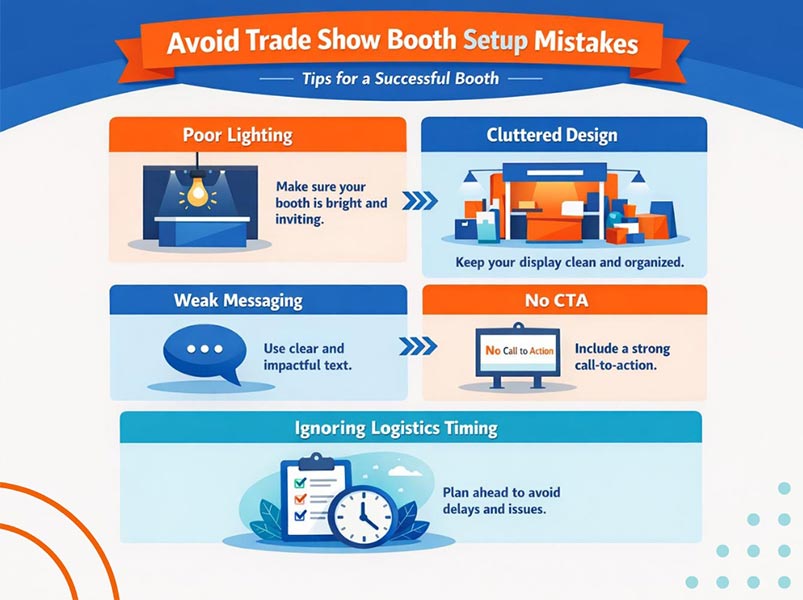 Common Trade Show Booth Setup Mistakes to Avoid