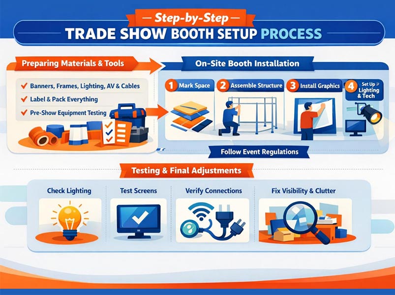 Step-by-Step Trade Show Booth Setup Process