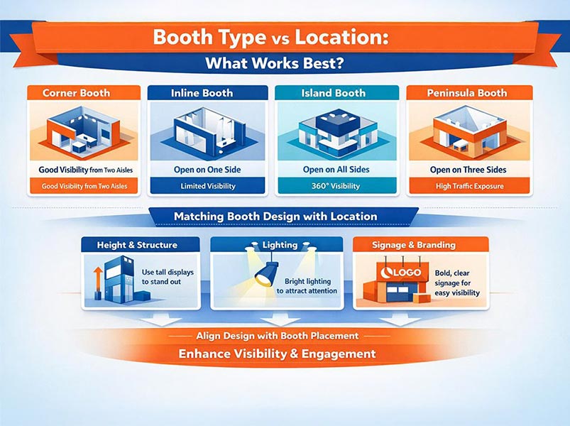 Booth type vs location
