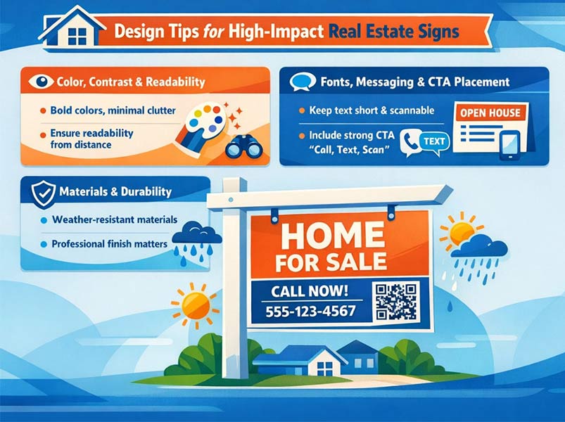 design tips for real estate signs