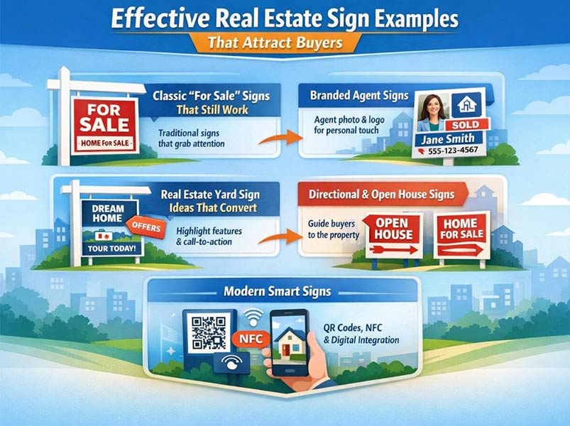 Effective real estate sign examples
