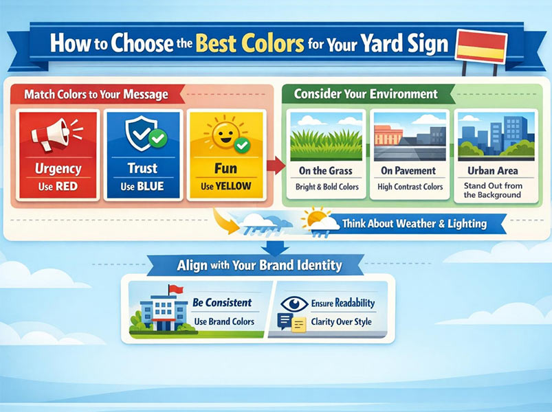 How to Choose the Best Colors for Your Yard Sign