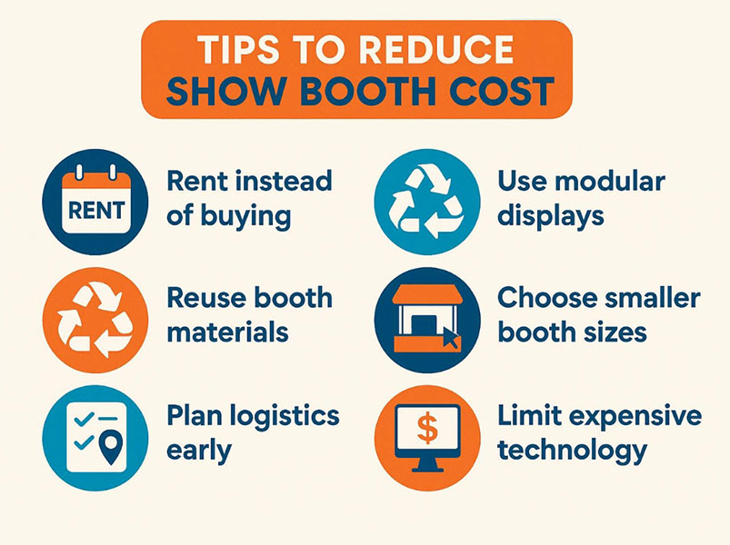how to reduce trade show booth costs