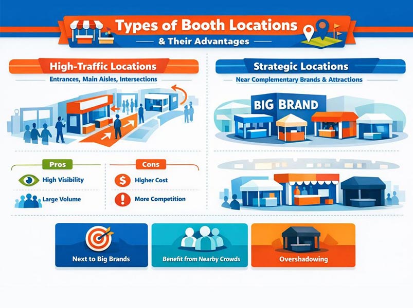 Types of booth locations