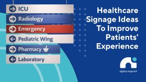 healthcare signage ideas