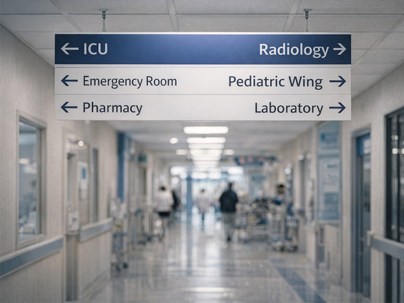 Interior Hospital Signage Ideas That Improve Navigation
