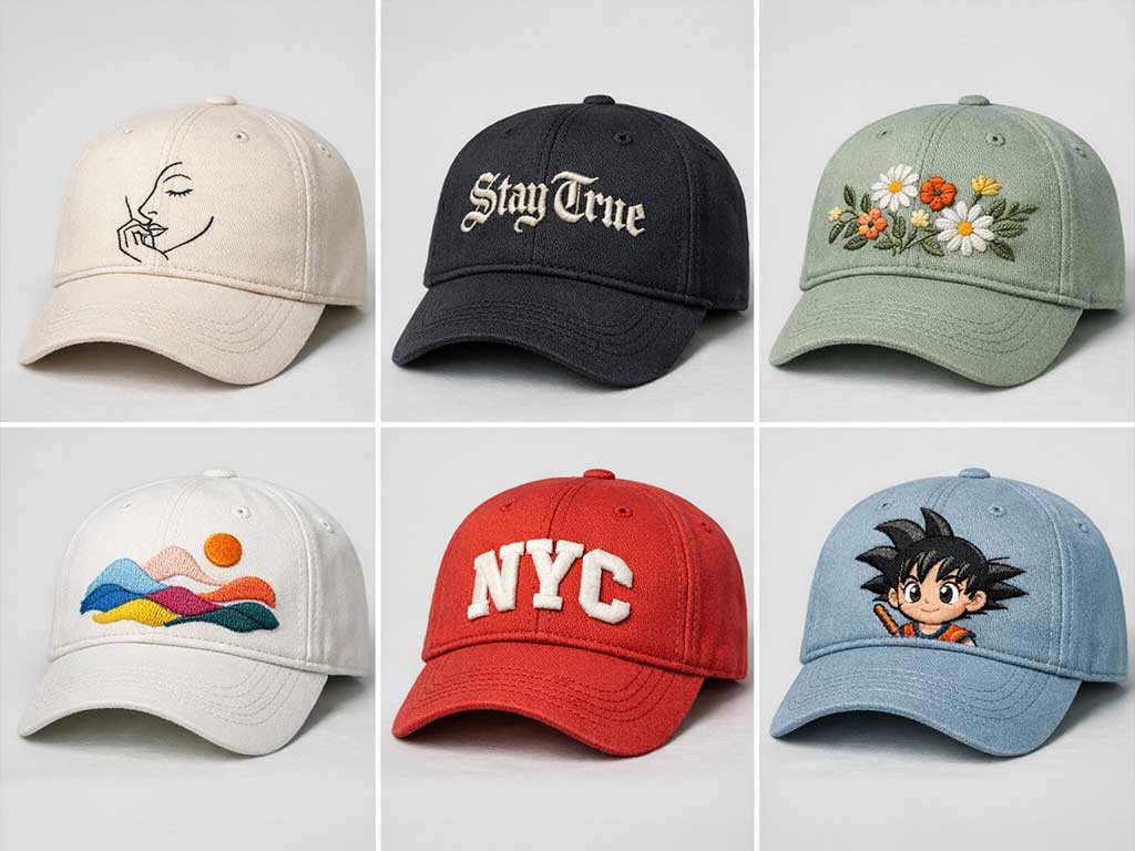 Trending hat embroidery ideas