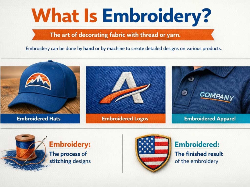 What is embroidery?