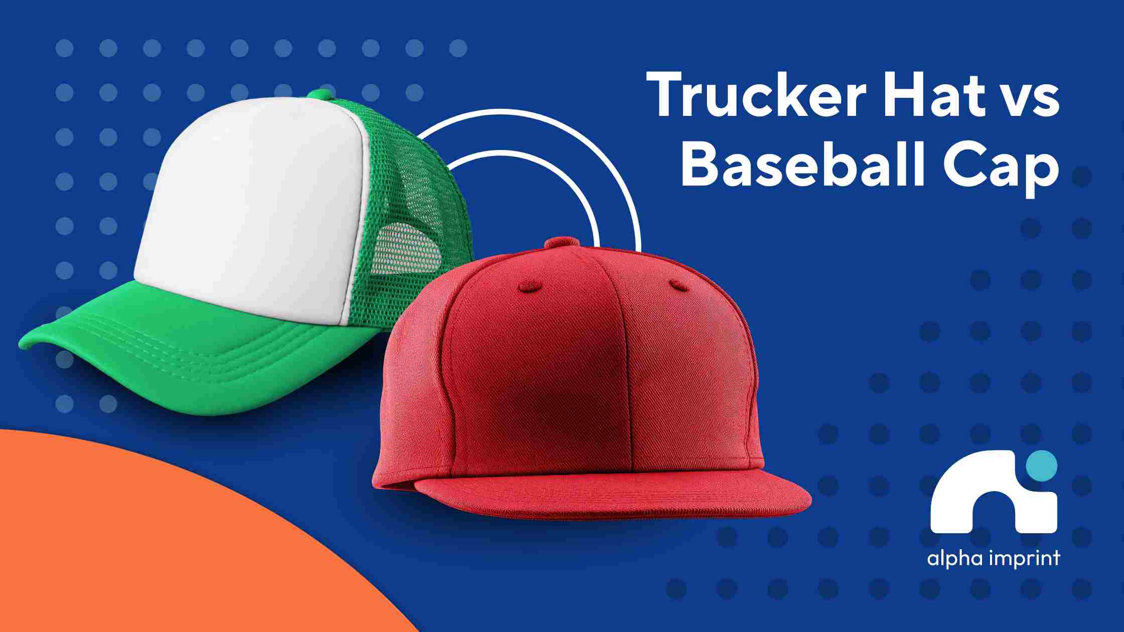 Trucker hat vs baseball cap
