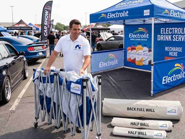 Alpha Imprint is a trusted local partner for custom tents in Houston