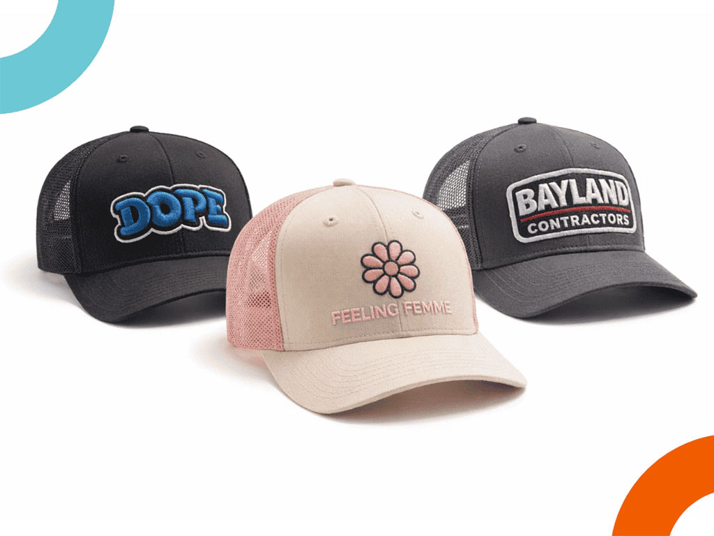 Get high-quality custom trucker caps in Houston from Alpha Imprint