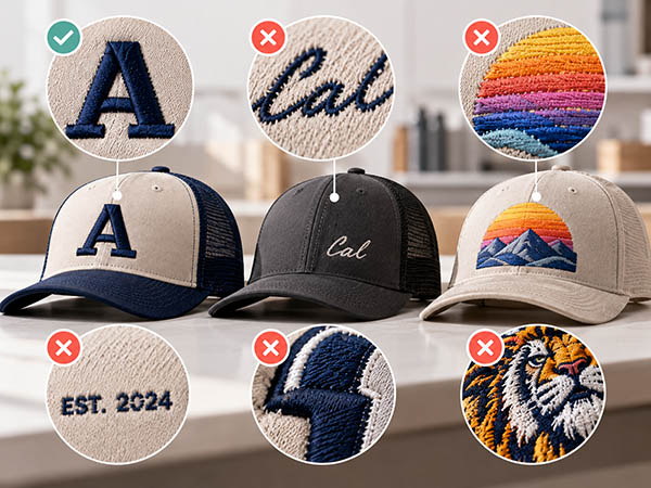 Logo and Artwork Limitations in Hat Embroidery