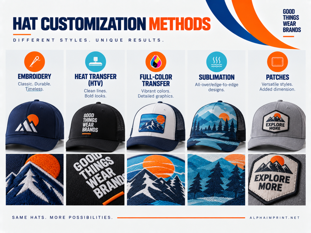 Ways to customize hats