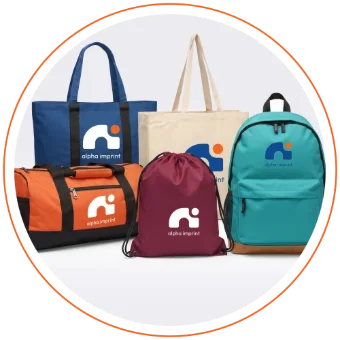 Custom branded bags and backpacks