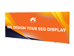 20ft SEG Non-Lit Fabric Display