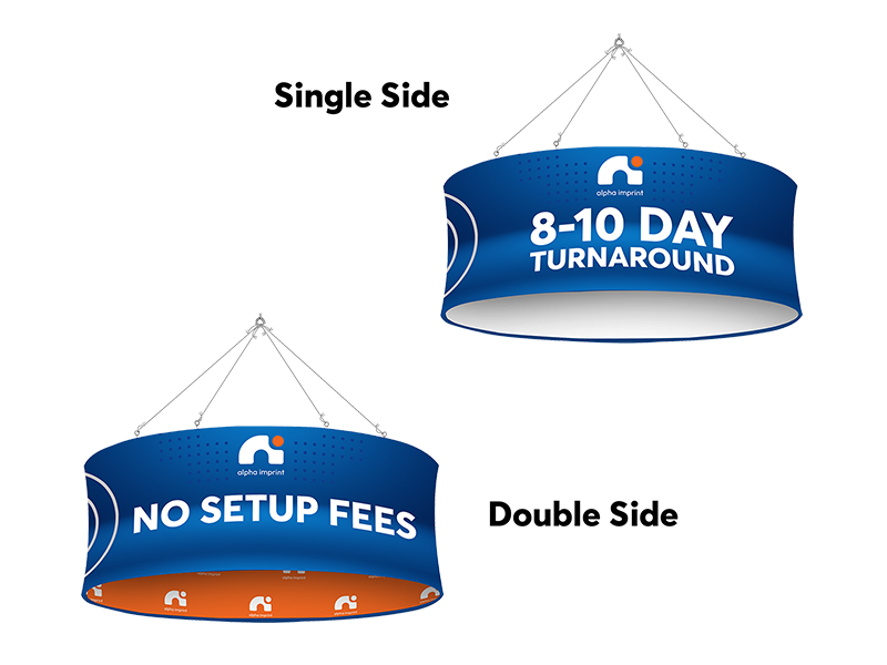 circle hanging sign