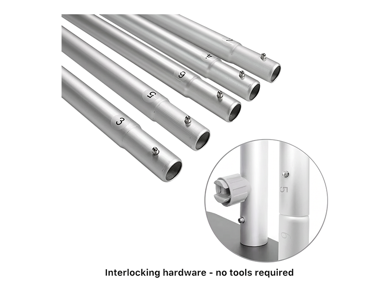 tension fabric display hardware