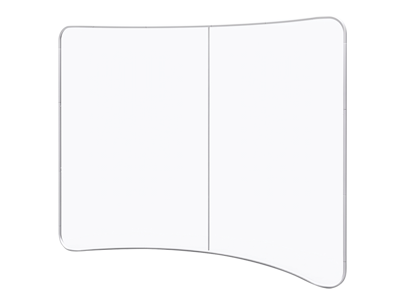 curved tension fabric display hardware