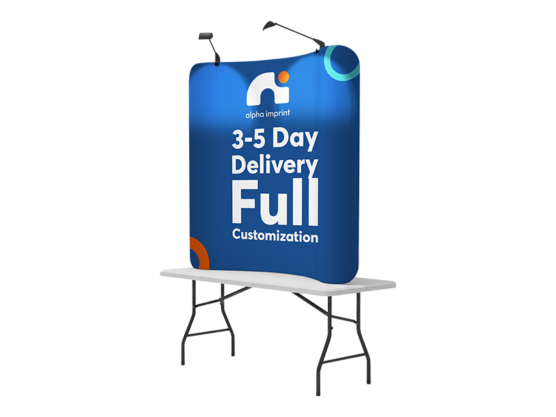 custom curved tension fabric backdrops