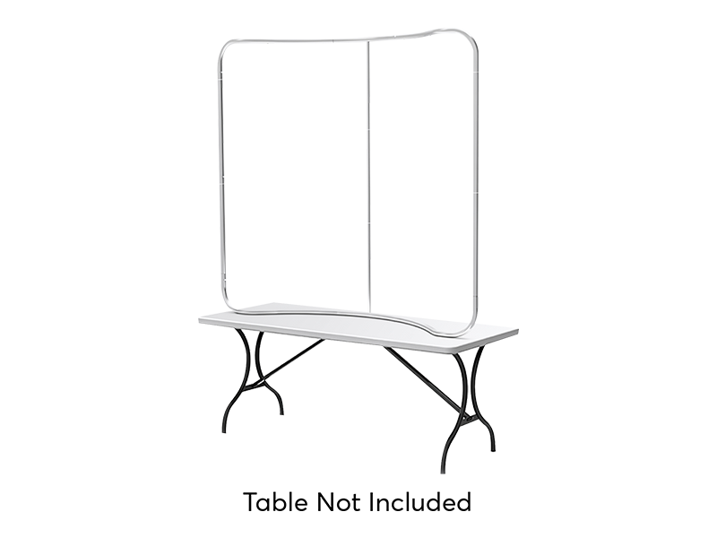 curved tension fabric display hardware