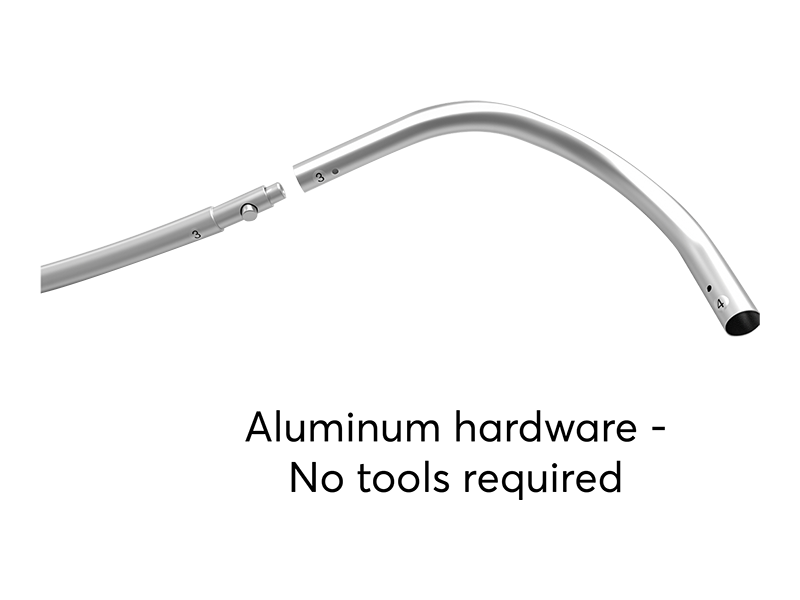 curved tension fabric display hardware