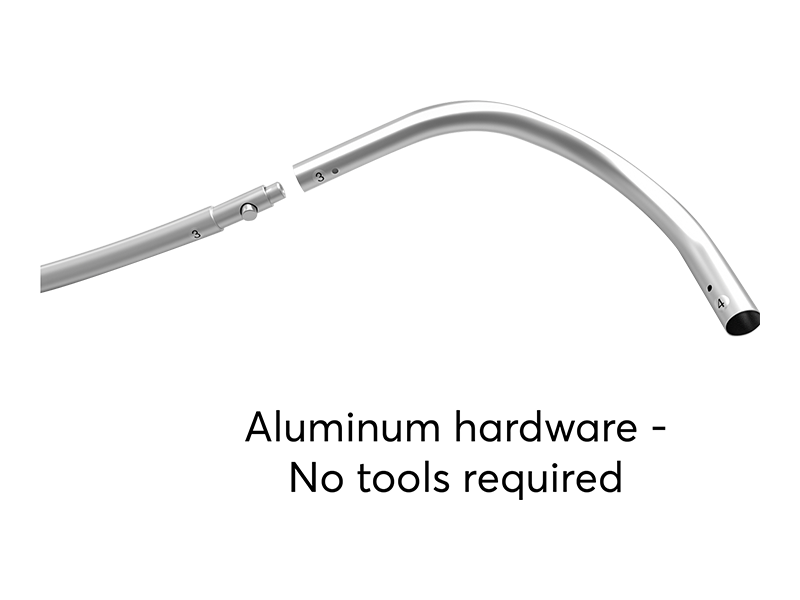 curved tension fabric display hardware
