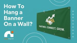 How to hang a banner on a wall?
